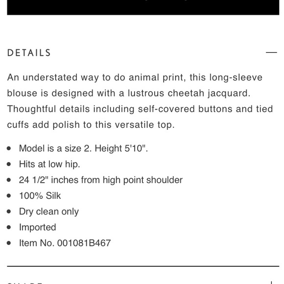 [Rebecca Taylor] Cheetah Jacquard Top - Picture 4 of 4